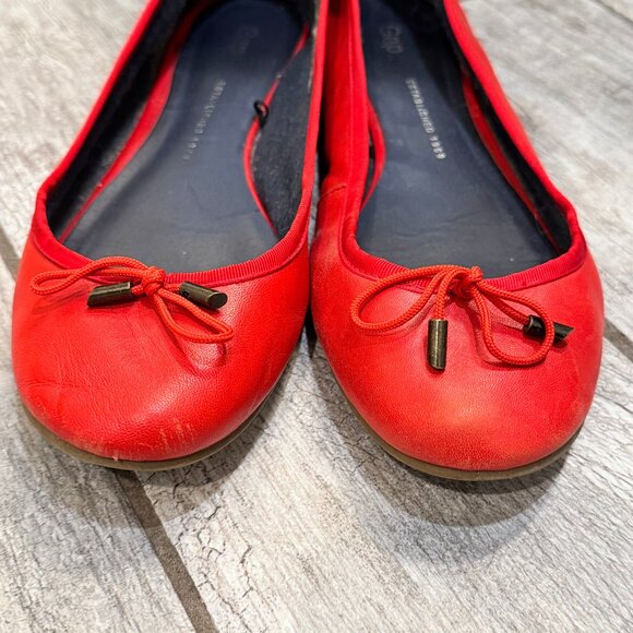 Gap Ballet Flats in Bright Red Women's size 10 - Picture 2 of 6